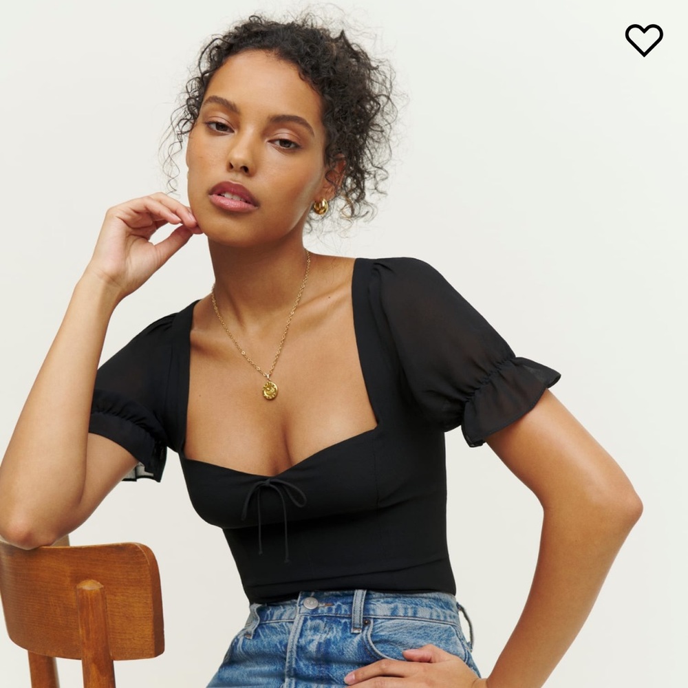 Reformation Delevan Top - Black